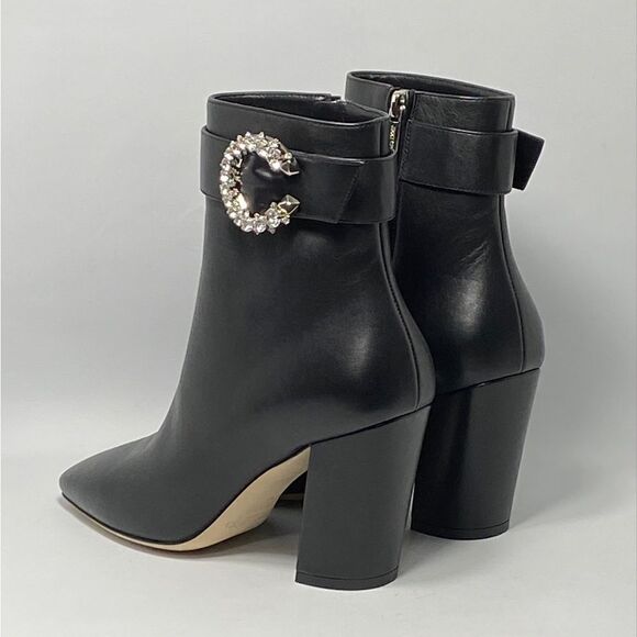 Jimmy Choo Myan 85 Leather Ankle Boots size 36 - Picture 6 of 15